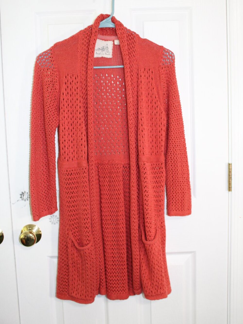 Angel Of the North Women's Crocket Style Open-Front Long Sleeve Duster Cardigan